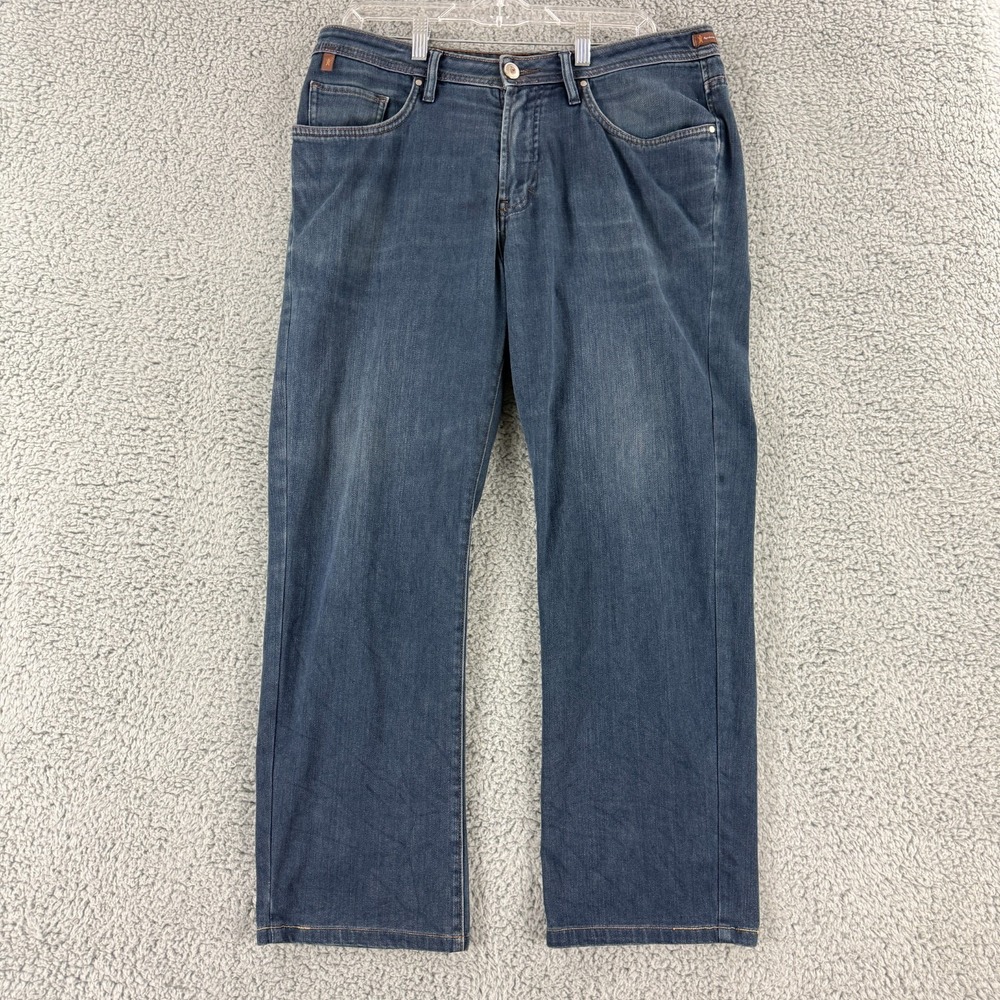 Worn Jeans Mens Size 35 x‎ 30 Blue Denim Straight Leg Casual Outdoor Cowboy